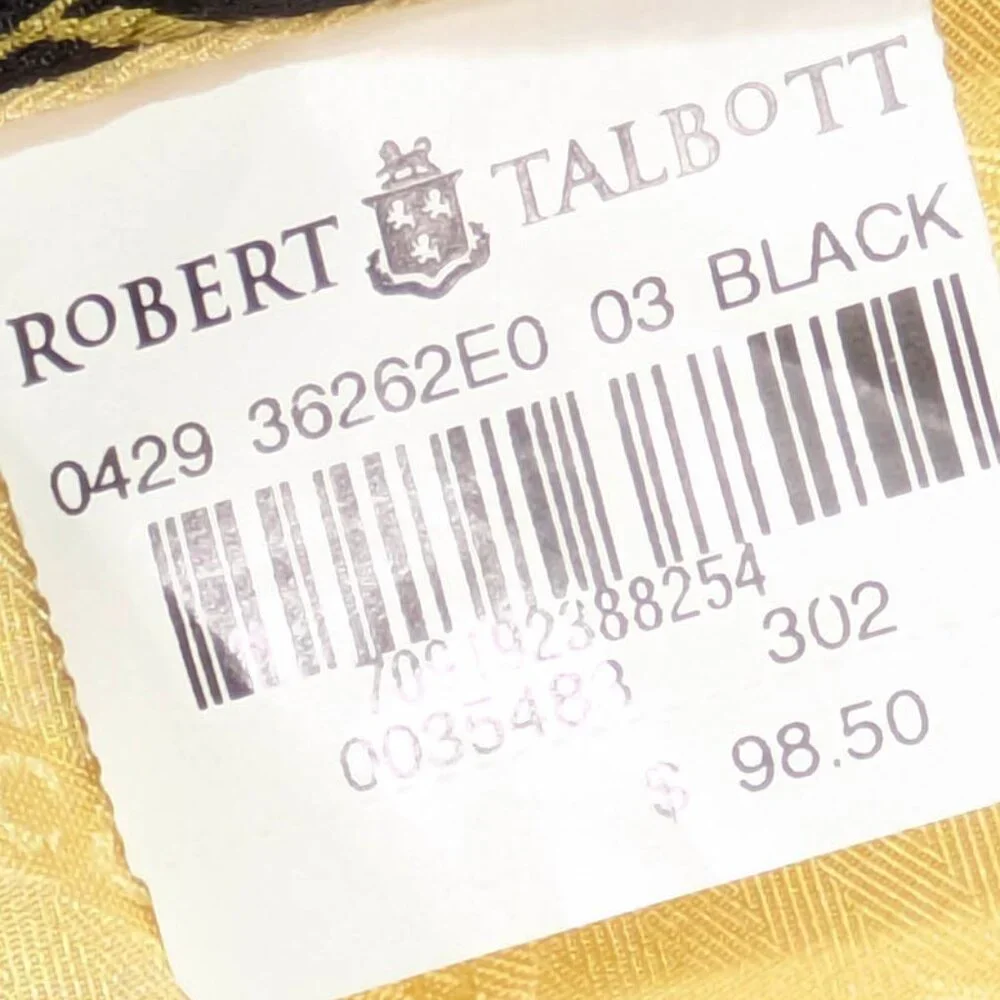Robert Talbott Best of Class Nordstrom Silk Mens Neck Tie Black Heritage Classic